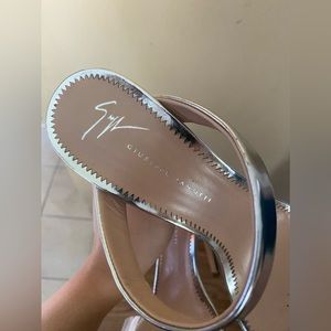 Giuseppe Zanotti Shiny Silver Heels